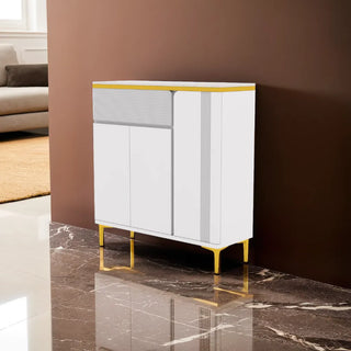 Albus 3 Doors Shoes Cabinet with Sintered Stone Top