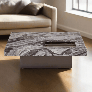 Megafurniture | Alder Cultured Marble Coffee Table (Square) | Coffee Table