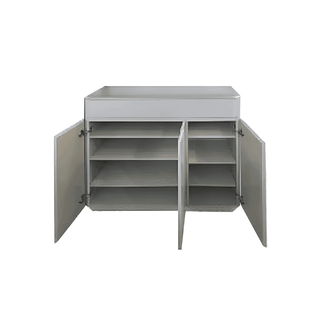 Megafurniture | Ambre 3 Door Shoe Cabinet with Microcrystallic Top | Shoe Cabinet