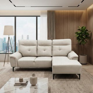 Amby Fabric L-Shaped Sofa by Esteller (Pet Friendly & Easy Clean)