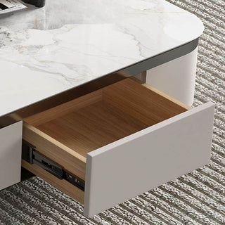 Megafurniture | Andrea Glossy Sintered Stone Nesting Coffee Table | Coffee Table