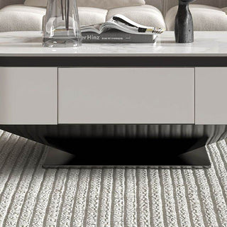 Megafurniture | Andrea Glossy Sintered Stone Nesting Coffee Table | Coffee Table
