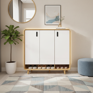 Andres II 3 Door Shoe Cabinet with Digital Lock