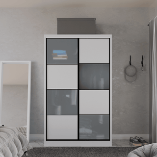 Megafurniture | Angelina Modular Wardrobe (Frosted Glass) | Modular Wardrobe