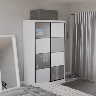 Megafurniture | Angelina Modular Wardrobe (Frosted Glass) | Modular Wardrobe
