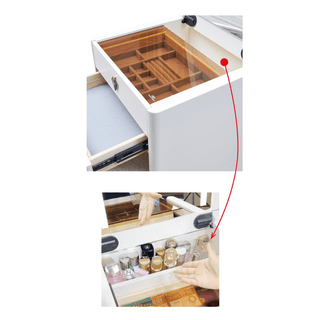 Megafurniture | Aquina Off White Dressing Table with Dressing Stool | Dressing Table