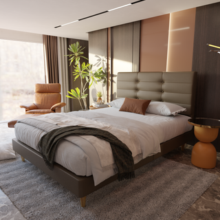 Arlen Faux Leather Bed Frame