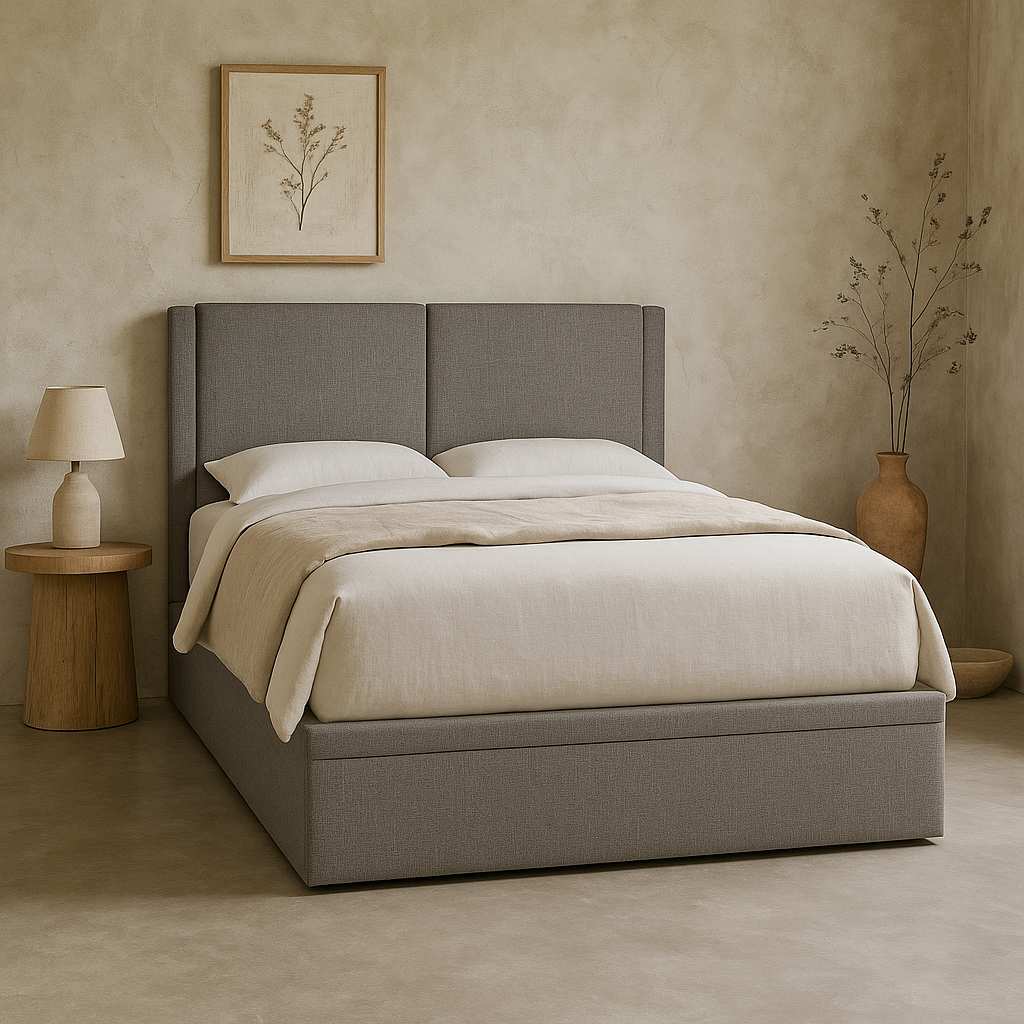 Megafurniture | Ashleah Fabric Storage Bed (Water Repellent) | Storage Bed