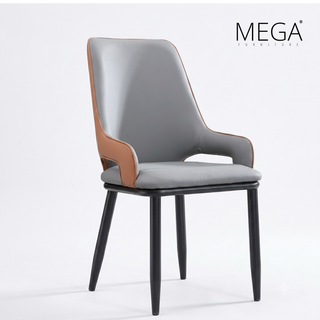 Runae Sintered Stone Dining Table & Niva Faux Leather Dining Chair Set (1+6)