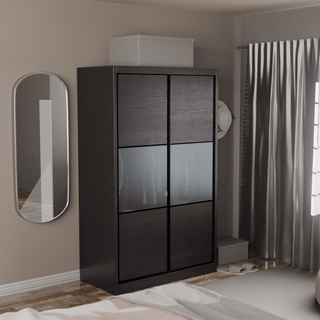 Megafurniture | Audrey Modular Wardrobe (Frosted Glass) | Modular Wardrobe