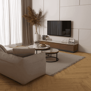 Megafurniture | Azeriel Glossy Sintered Stone Tv Console (200cm) | TV Console