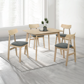 Nikos Wooden Dining Set (110cm)