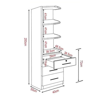 Megafurniture | Beatrey Corner Cabinet | Open Door Wardrobe