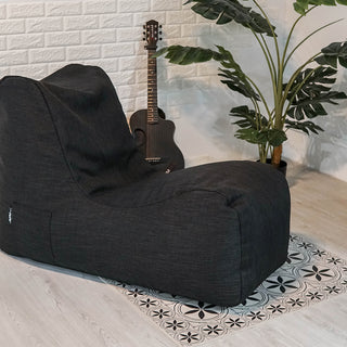 The Bohemian – Linen-Style Upholstery Bean Bag Recliner by SoftRock Living