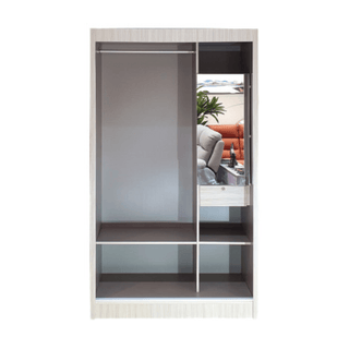 Megafurniture | Brad Sliding Door Wardrobe (115cm) | Sliding Door Wardrobe