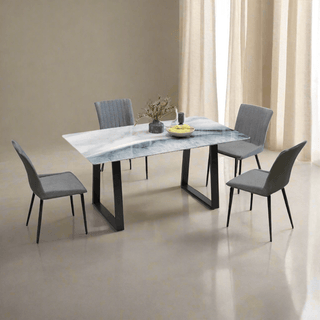 Megafurniture | Breccan II Marble Dining Set (1+6) | Dining Set