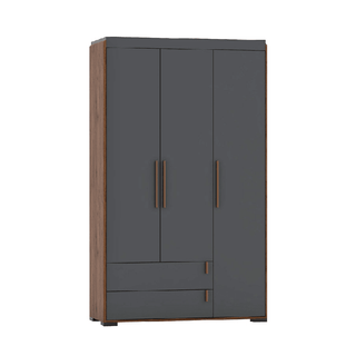 Megafurniture | Britton 3 Door Wardrobe | Open Door Wardrobe