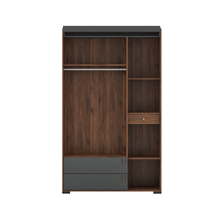 Megafurniture | Britton 3 Door Wardrobe | Open Door Wardrobe