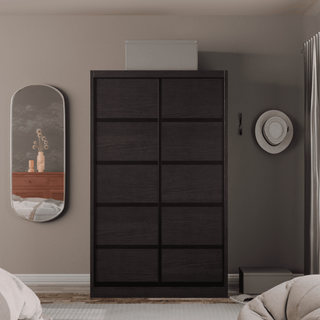 Megafurniture | Bronx Modular Wardrobe (Walnut) | Modular Wardrobe