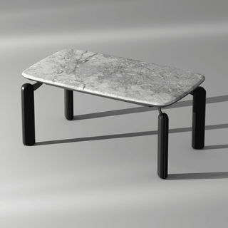 Genevieve Marble Tech Dining Table (Light/Dark)