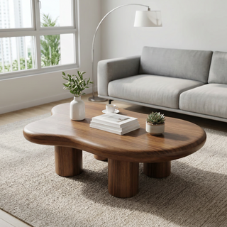 Avyron Walnut Veneer Coffee Table