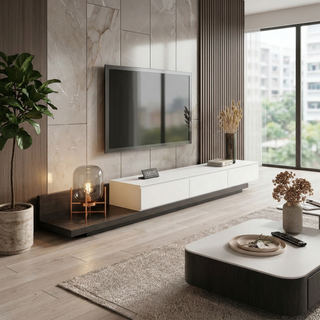 Aerova Extendable Sintered Stone TV Console