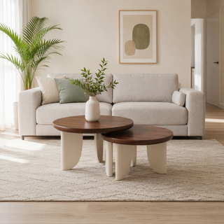 Arden Round Nesting Coffee Table Set