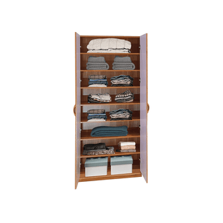 Megafurniture | Cade 2 Open Door Wardrobe in Brown | Open Door Wardrobe