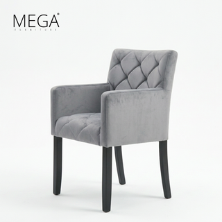 Roja Marble Dining Table & Canis Fabric Dining Chair Set (1+8)