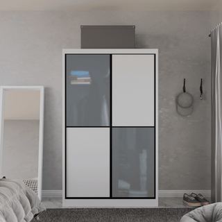 Megafurniture | Caroline Modular Wardrobe (Frosted Glass) | Modular Wardrobe