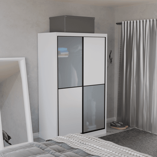 Megafurniture | Caroline Modular Wardrobe (Frosted Glass) | Modular Wardrobe
