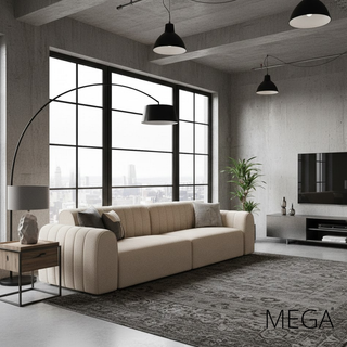 Clayden Fabric 3- Seater Sofa