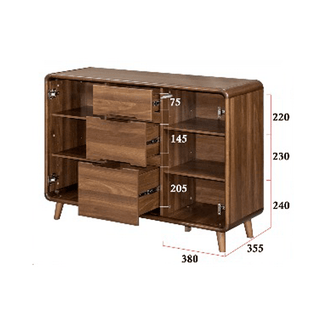 Megafurniture | Collis Buffet Hutch | Sideboard
