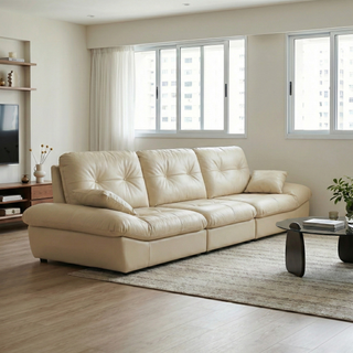 Cyrex Leather Adjustable Backrest Sofa