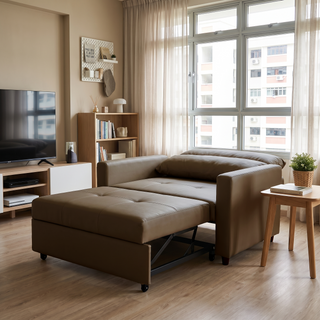 Avrillo Leather Sofa Bed