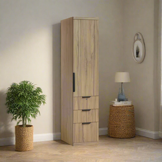 Kerris Single Door Open Wardrobe (Solid Plywood)