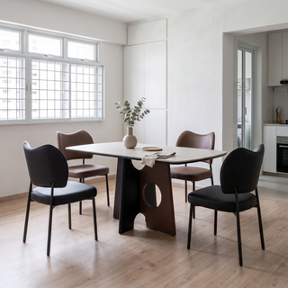 Ovelora Sintered Stone Dining Set (1+4)