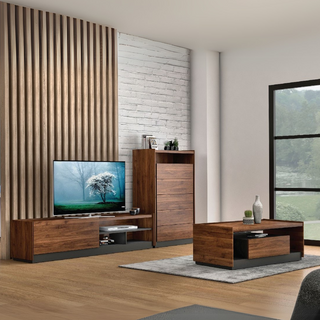 Scout Wooden Living Room Set <br> (Coffee Table + TV Console + Chest of Drawer)