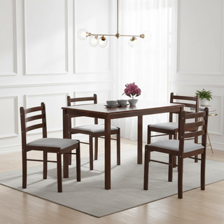 Selka Wooden Dining Set (1+4)