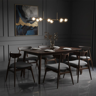 Faeryn Wooden Dining Set (1+6)