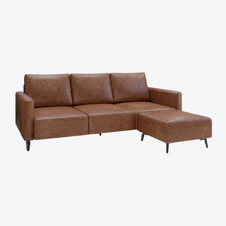 Holdun Faux Leather L Shape Sofa