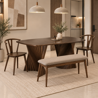 Ismoria Wooden Dining Table Set