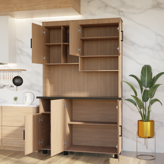 Daria Kitchen Cabinet in Natural