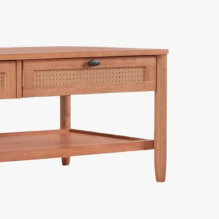 Megafurniture | Delora Wooden Coffee Table with Rattan Drawers | Coffee Table