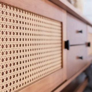 Megafurniture | Delora Wooden TV Console with Rattan Drawers | TV Console