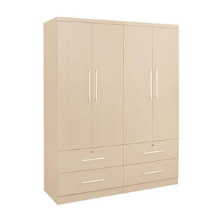 Megafurniture | Deverac II 4 Open Door Wardrobe with Drawers | Open Door Wardrobe