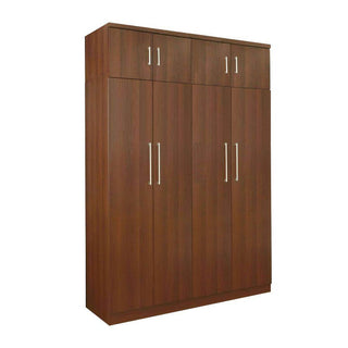 Megafurniture | Deverel 4 Open Door Wardrobe with Top | Open Door Wardrobe