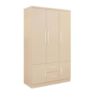 Megafurniture | Deverell 3 Open Door Wardrobe and Drawers (120cm) | Open Door Wardrobe
