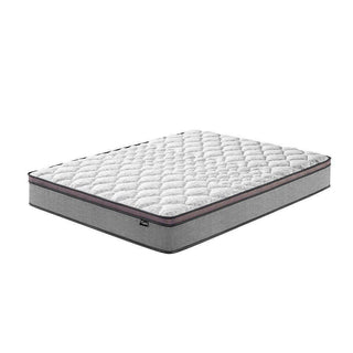 Megafurniture | Devonne Grey Fabric Bed Frame + Somnuz Comforto 10” Bamboo Latex Mattress | Megafurniture SG | Bed + Mattress