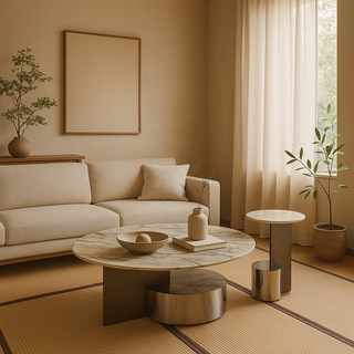 Megafurniture | Drusilla Cultured Marble Nesting Coffee Table | Coffee Table